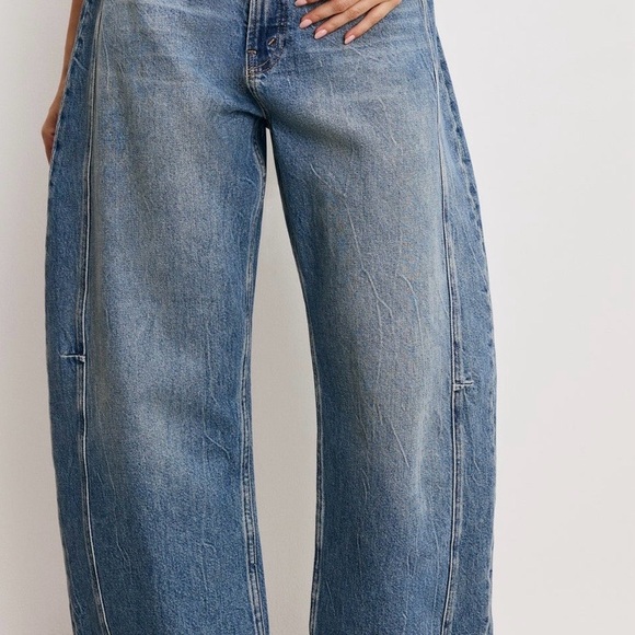 Extreme Barrel Jeans NWT SIZE 14 Good American - Picture 6 of 8